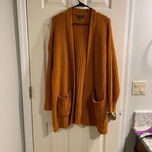 Orange cardigan